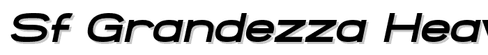 SF Grandezza Heavy Oblique font